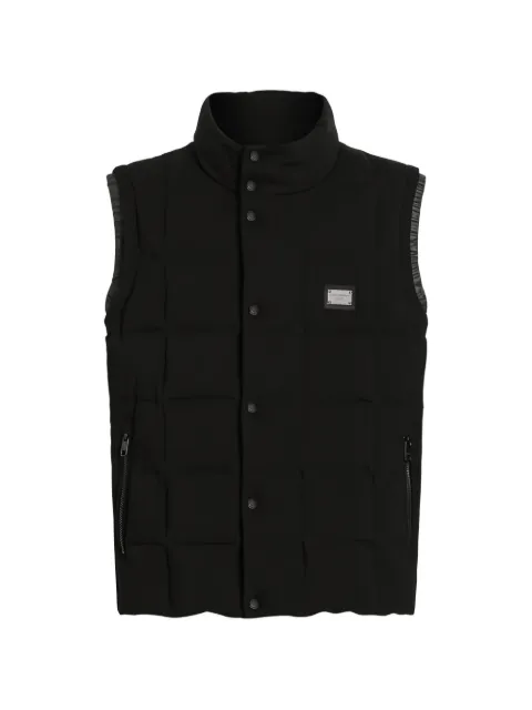 Dolce & Gabbana logo-tag padded vest