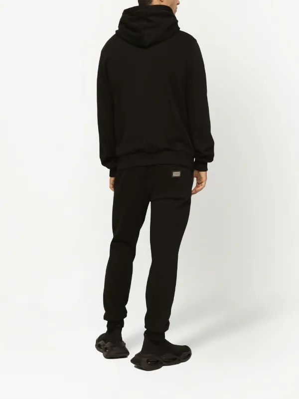 Dolce & Gabbana Moletom Com Capuz e Zíper | Preto | FARFETCH BR