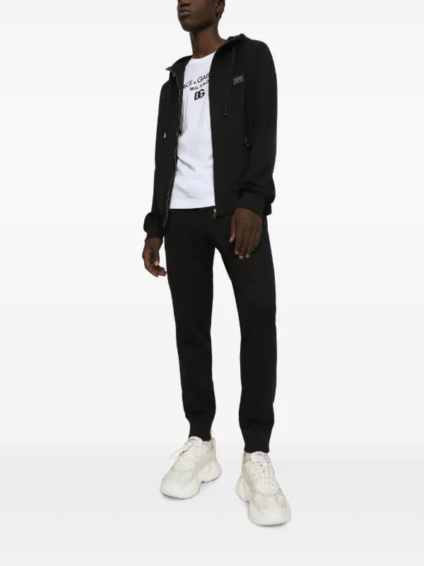 Dolce & Gabbana Hooded zi-up Sweatshirt | Black | FARFETCH ZA