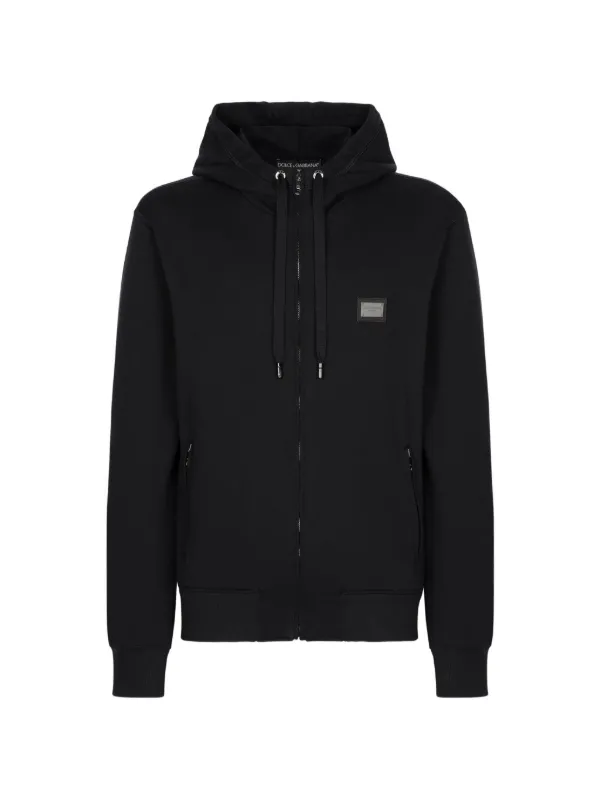 Dolce & Gabbana ジップアップ スウェットパーカー | ブラック