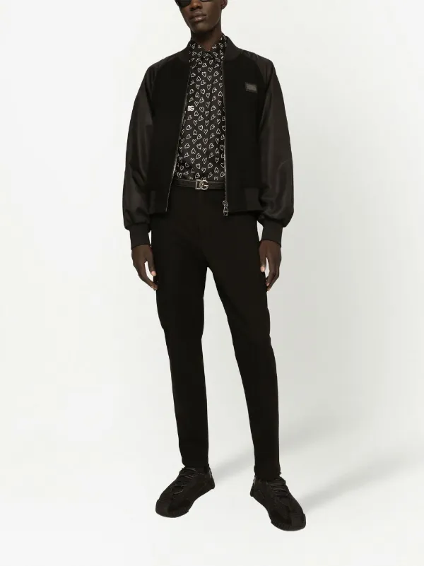 Dolce & Gabbana ロゴタグ ボンバージャケット | ブラック | FARFETCH JP