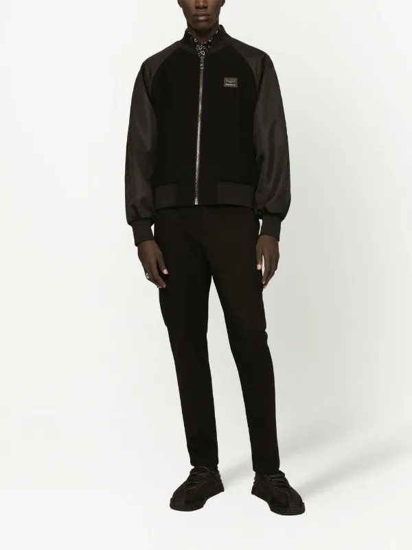 Dolce & Gabbana ロゴタグ ボンバージャケット | ブラック | FARFETCH JP