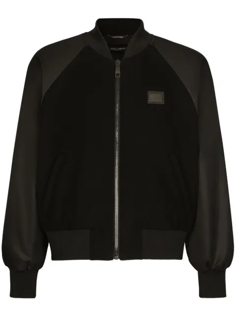 Dolce & Gabbana logo-tag bomber jacket