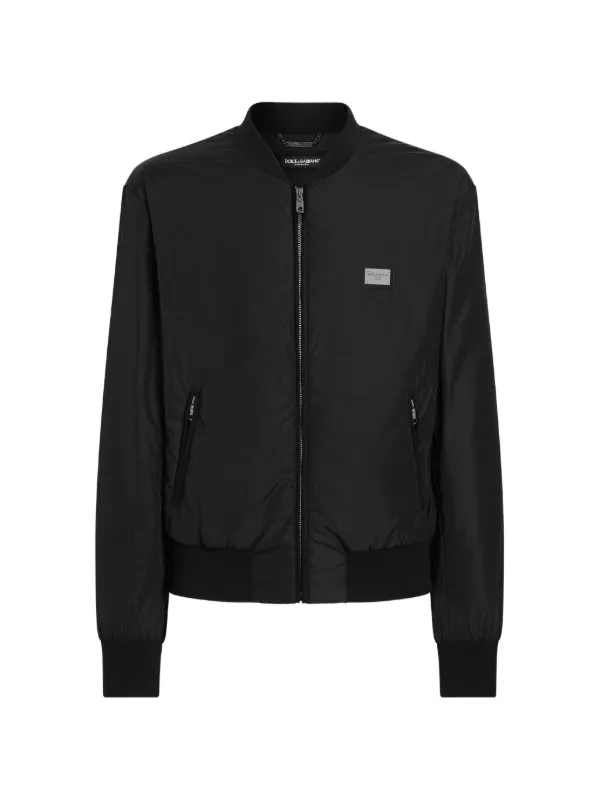 Dolce & Gabbana logo-tag Track Jacket | Black | FARFETCH