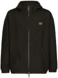 Dolce & Gabbana logo-tag hooded jacket - Black