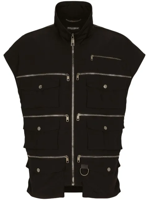 Dolce & Gabbana zip-detail gilet 