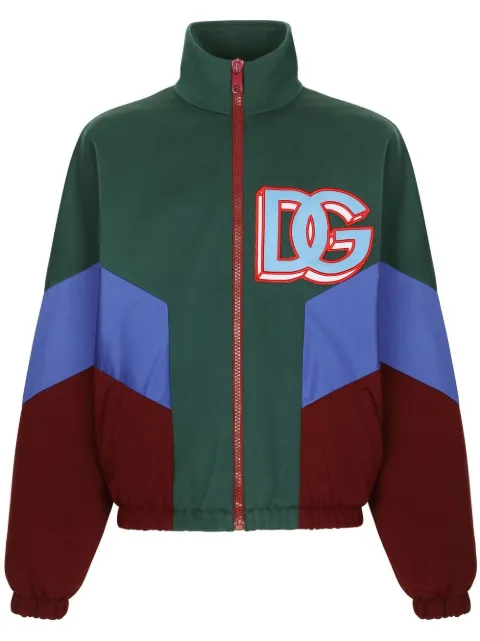 Dolce & Gabbana colour-block zipped hoodie