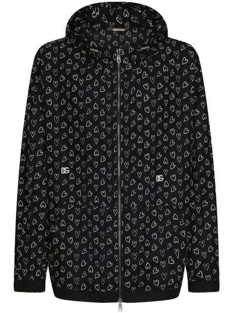 Dolce & Gabbana Jaqueta de capuz com estampa 
