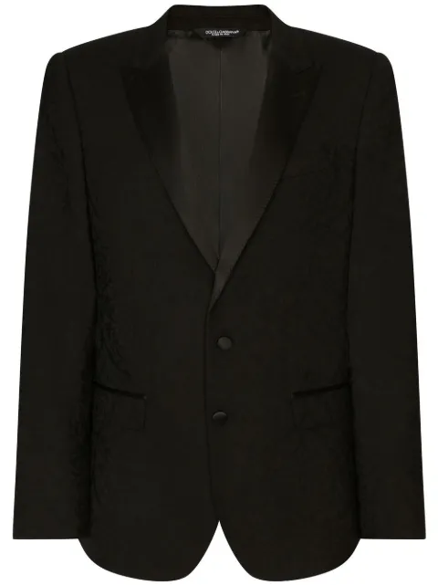 Dolce & Gabbana Martini-fit jacquard wool tuxedo suit