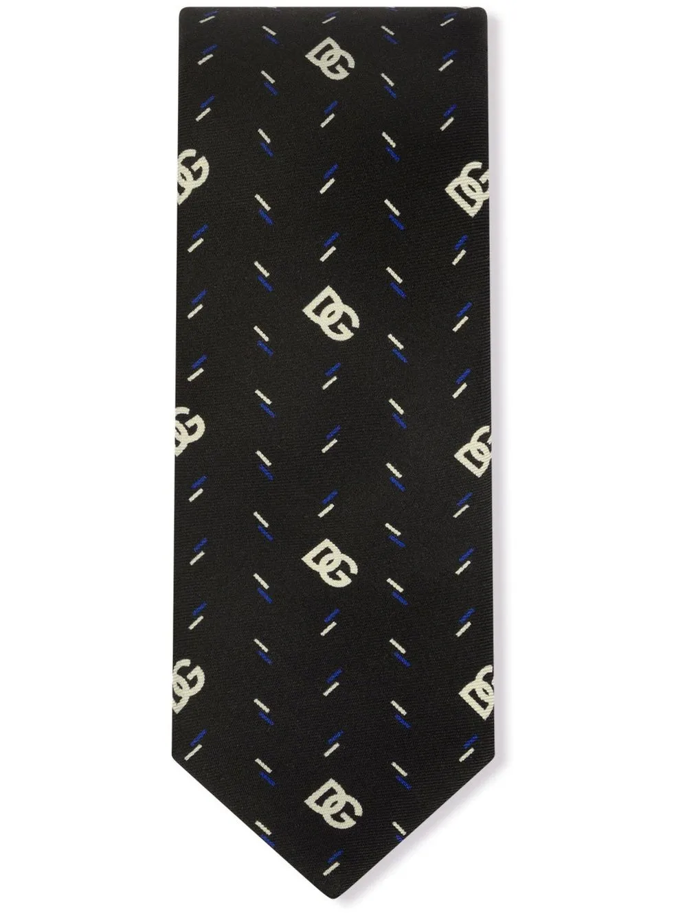 

Dolce & Gabbana logo-print silk tie - Black