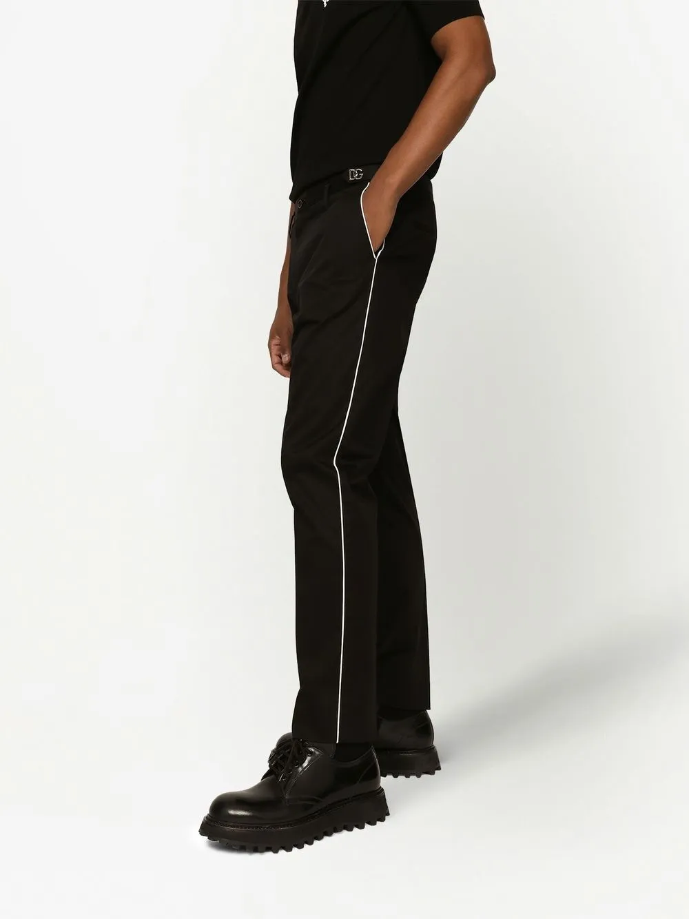 logo-tag tailored trousers