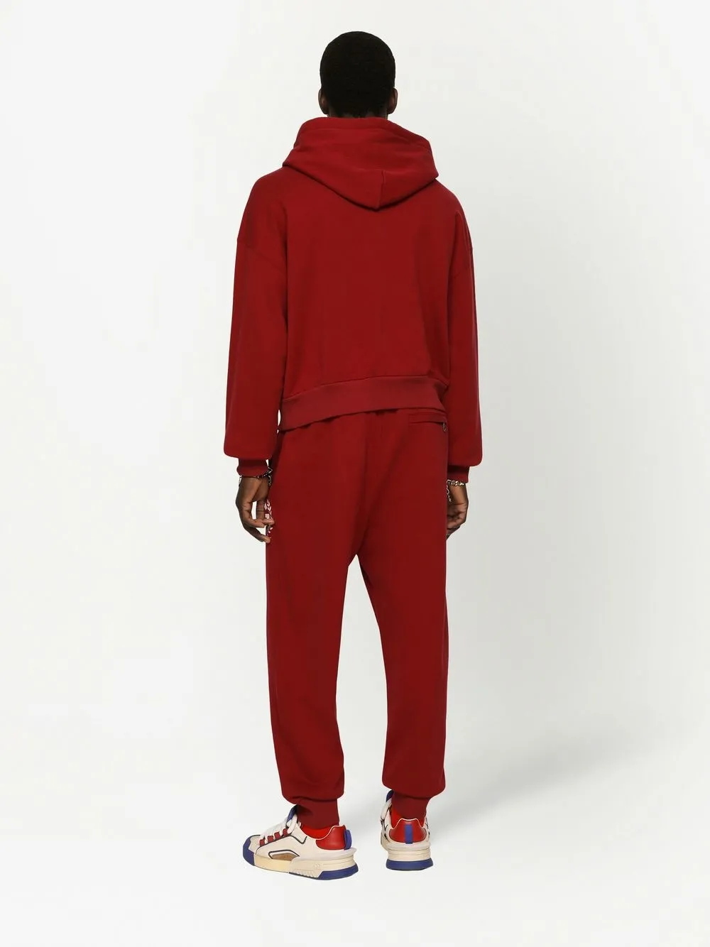 Shop Dolce & Gabbana Dg-logo Track Pants In Red