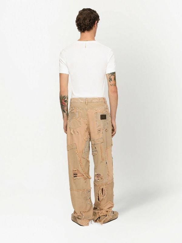 Dolce & Gabbana Deconstructed ripped-detail Jeans - Farfetch
