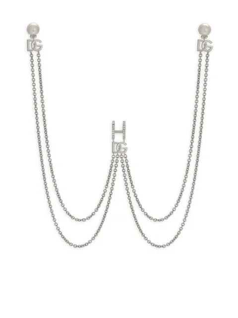 Dolce & Gabbana DG plaque lip ring