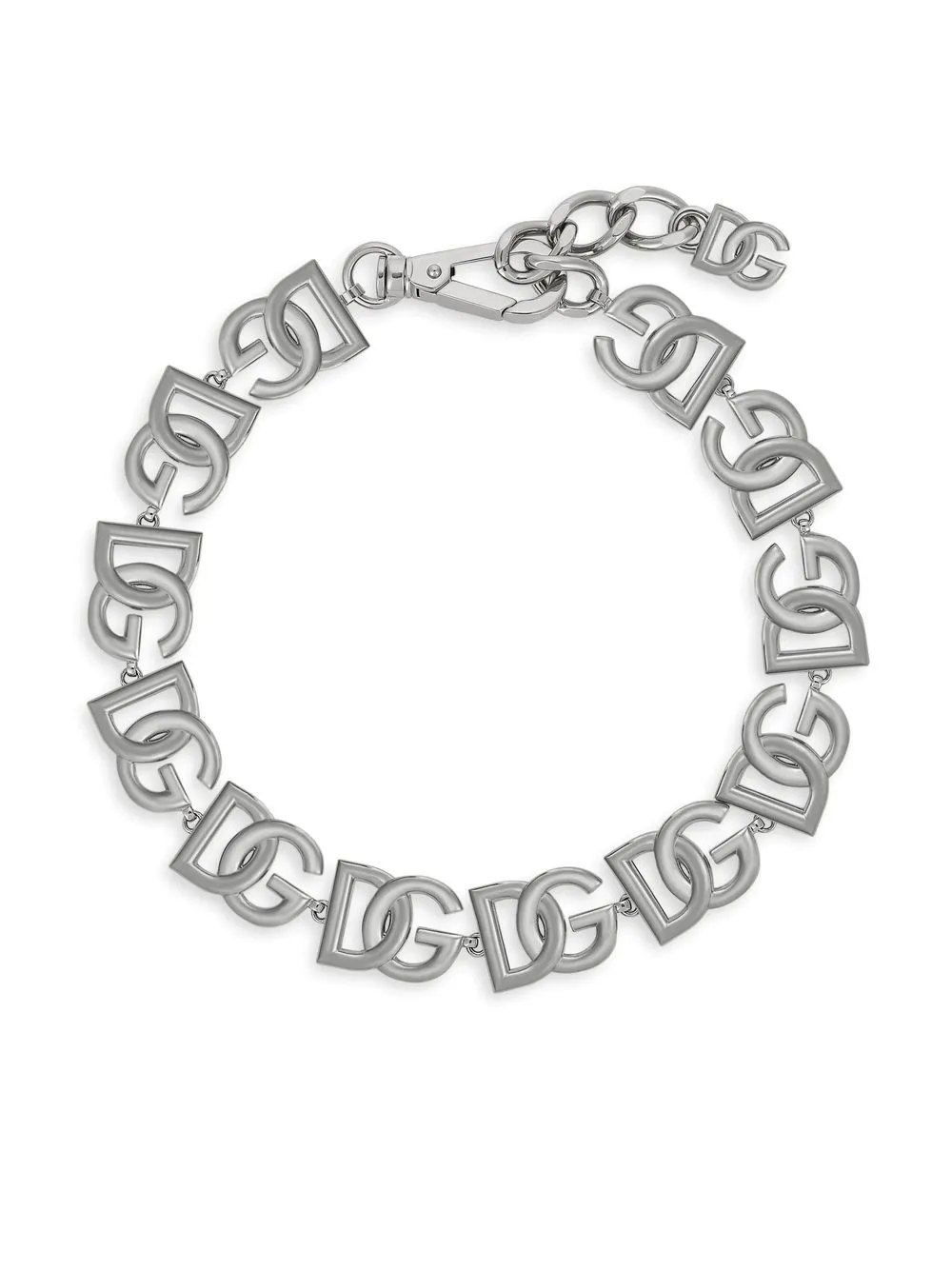 

Dolce & Gabbana pulsera de cadena con placa del logo - Plateado