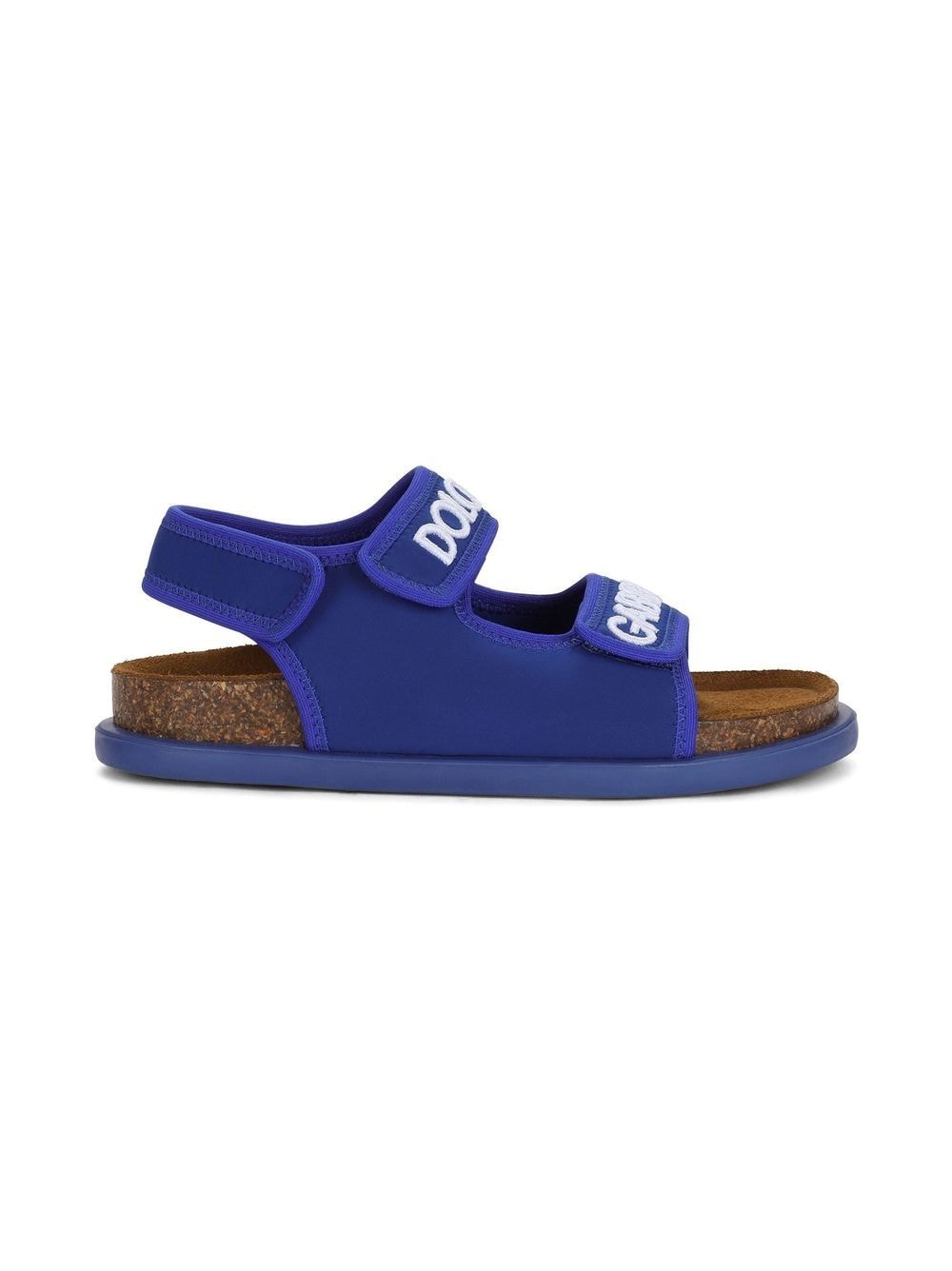 Dolce & Gabbana Kids Sandalen met klittenband - Blauw