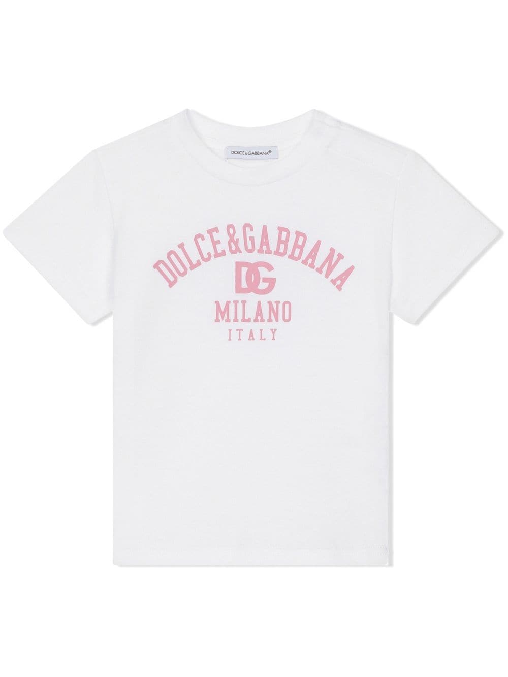 Dolce & Gabbana Babies' Logo-print Cotton T-shirt In White