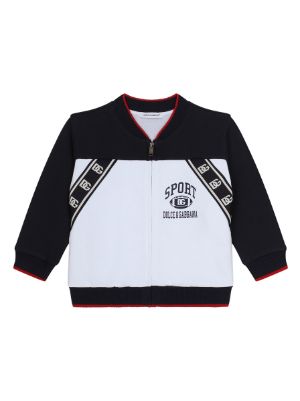 Dolce and gabbana 2025 logo tape bomber jacket