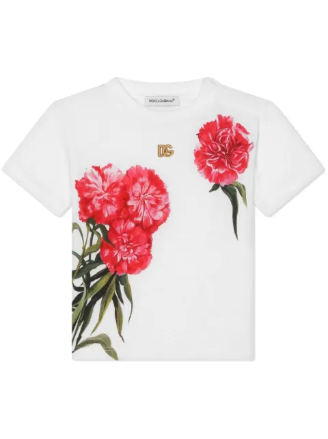 Dolce & Gabbana Kids floral-print T-shirt