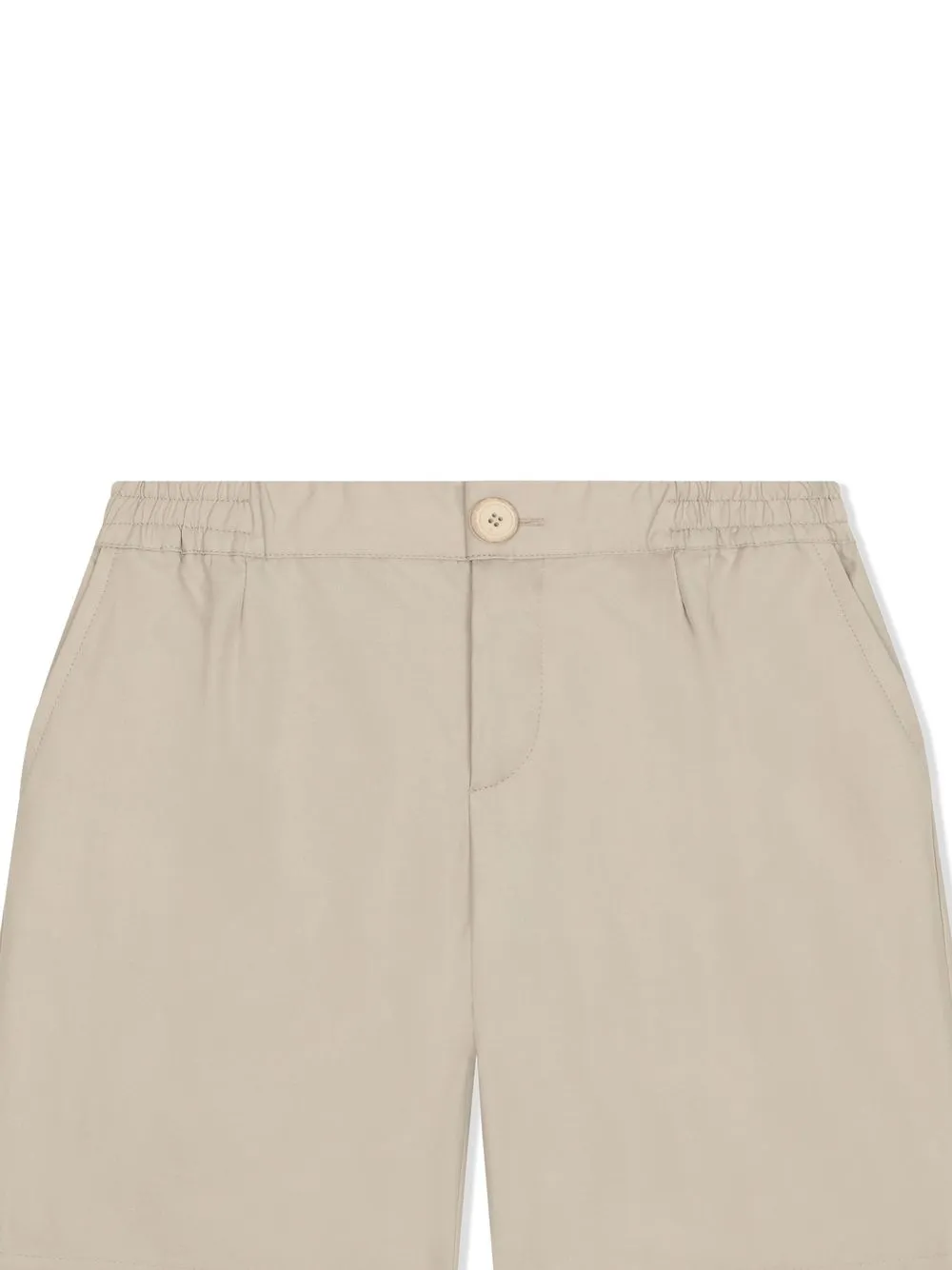 Dolce & Gabbana Embroidered Logo Shorts In Neutrals