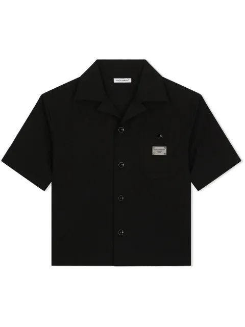 Dolce & Gabbana Kids playera tipo polo con etiqueta del logo