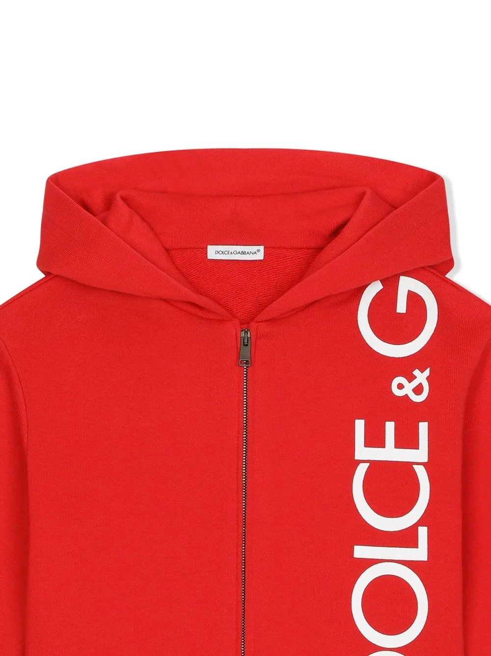 Dolce & Gabbana Kapuzenjacke Mit Logo-print In Red