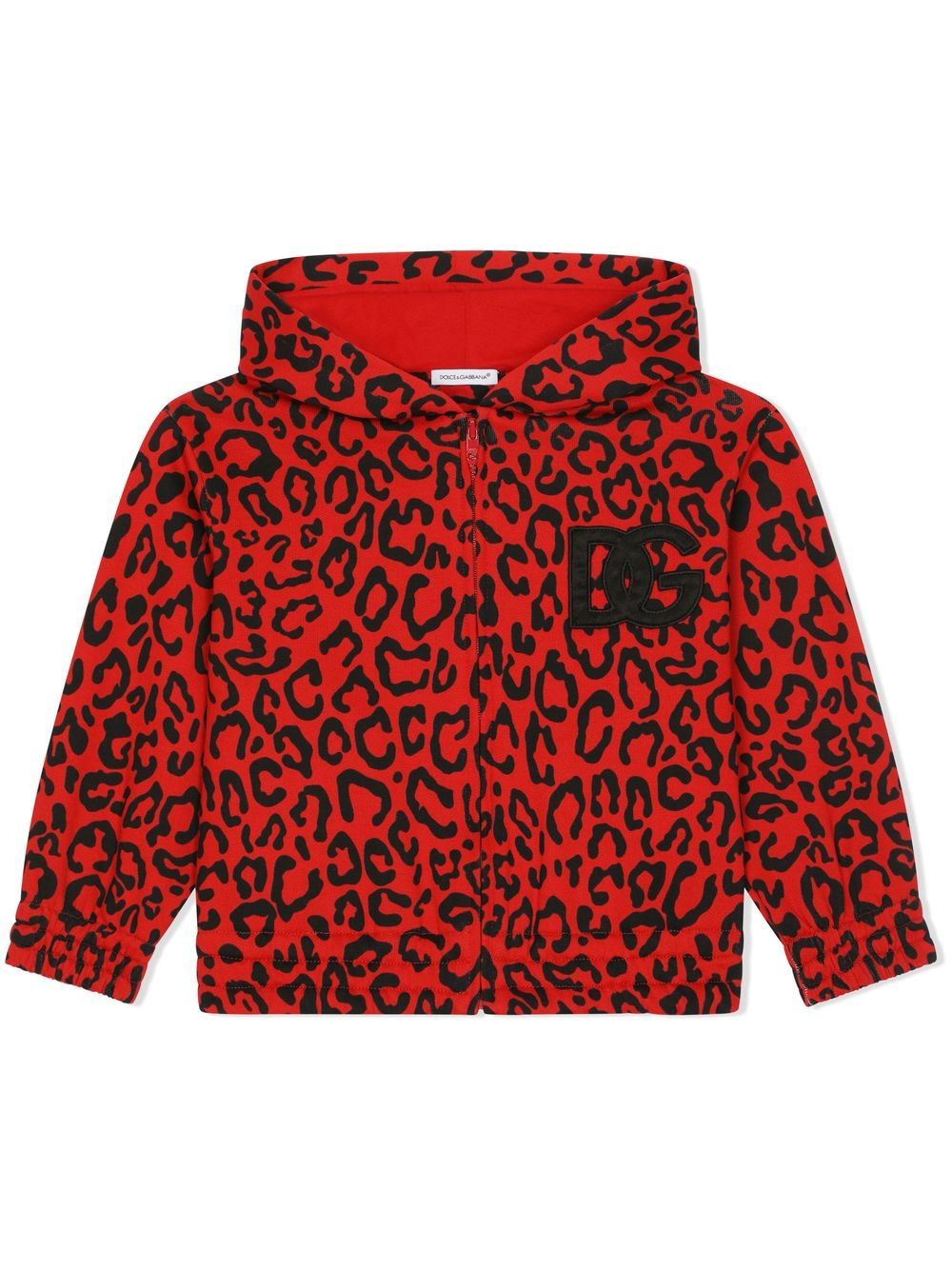 DOLCE & GABBANA ALL-OVER LEOPARD-PRINT HOODIE