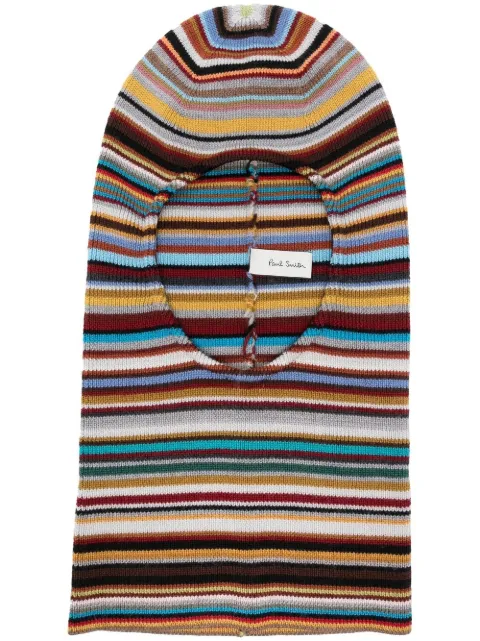 Paul Smith striped knitted balaclava 