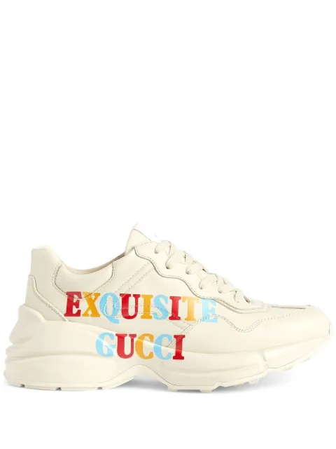 Gucci Rhyton Exquisite low-top leather sneakers 