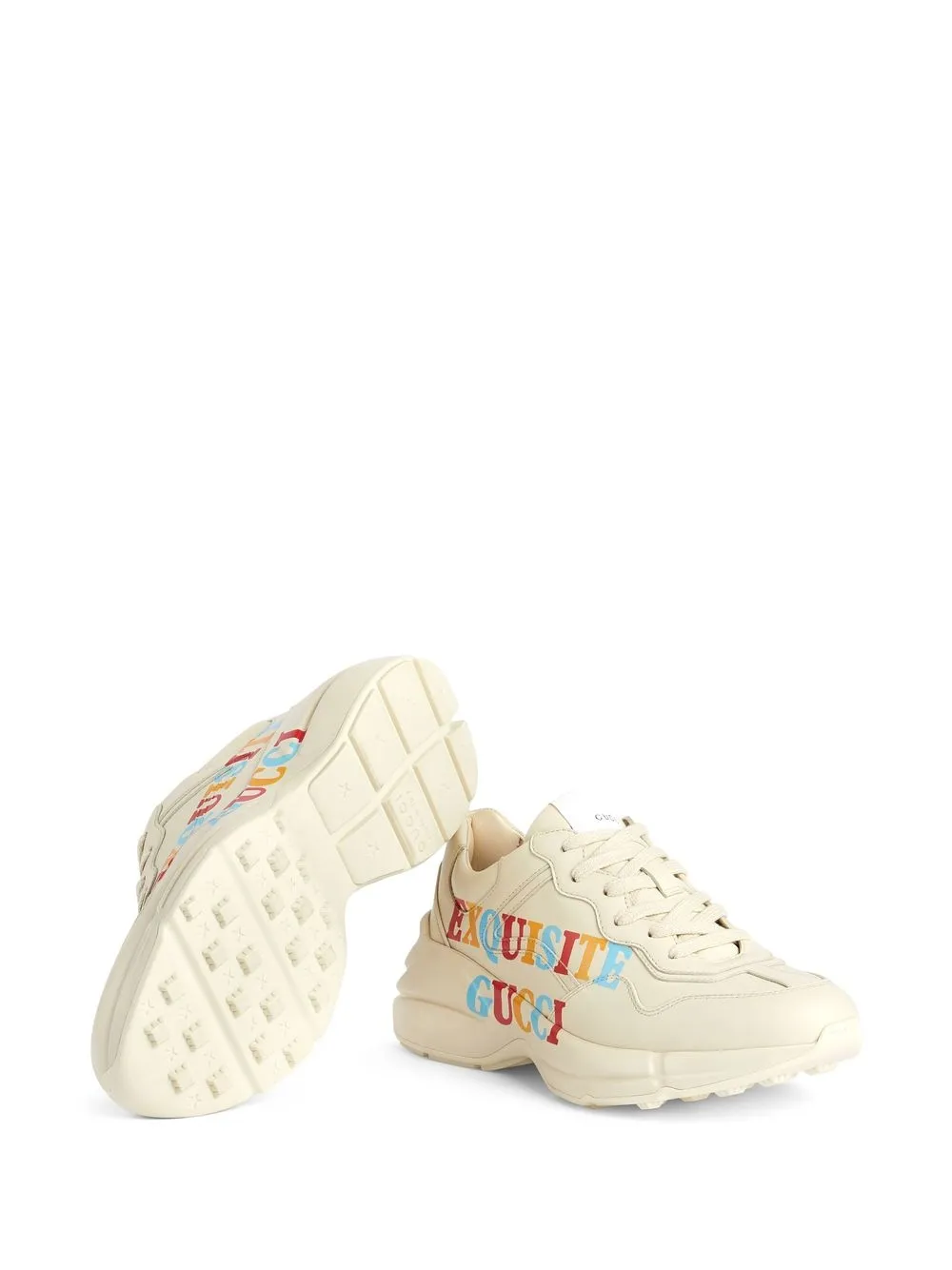 Women's Rhyton glitter Gucci sneaker