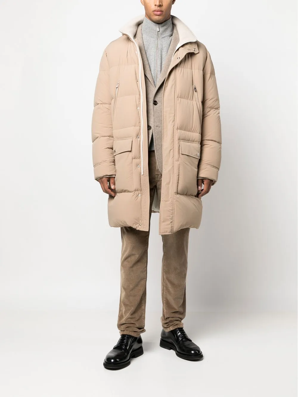 Brunello Cucinelli Gewatteerde donsjas - Beige