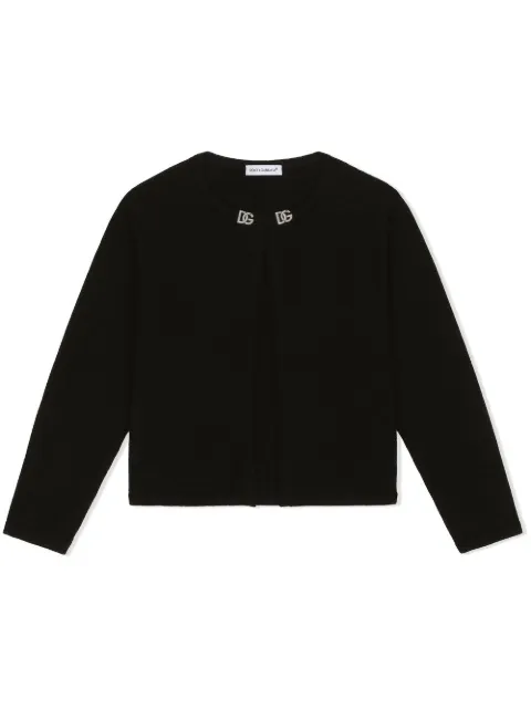 Dolce & Gabbana Kids DG-logo cashmere cardigan