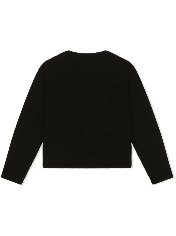 Dolce & Gabbana Kids DG-logo Cashmere Cardigan | Black | FARFETCH IN