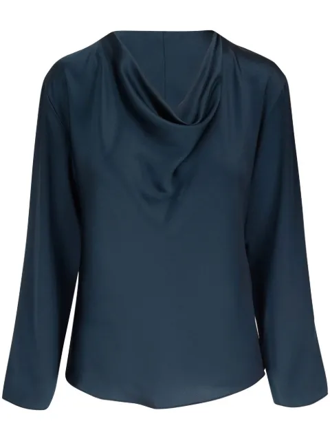 Vince cowl-neck silk blouse