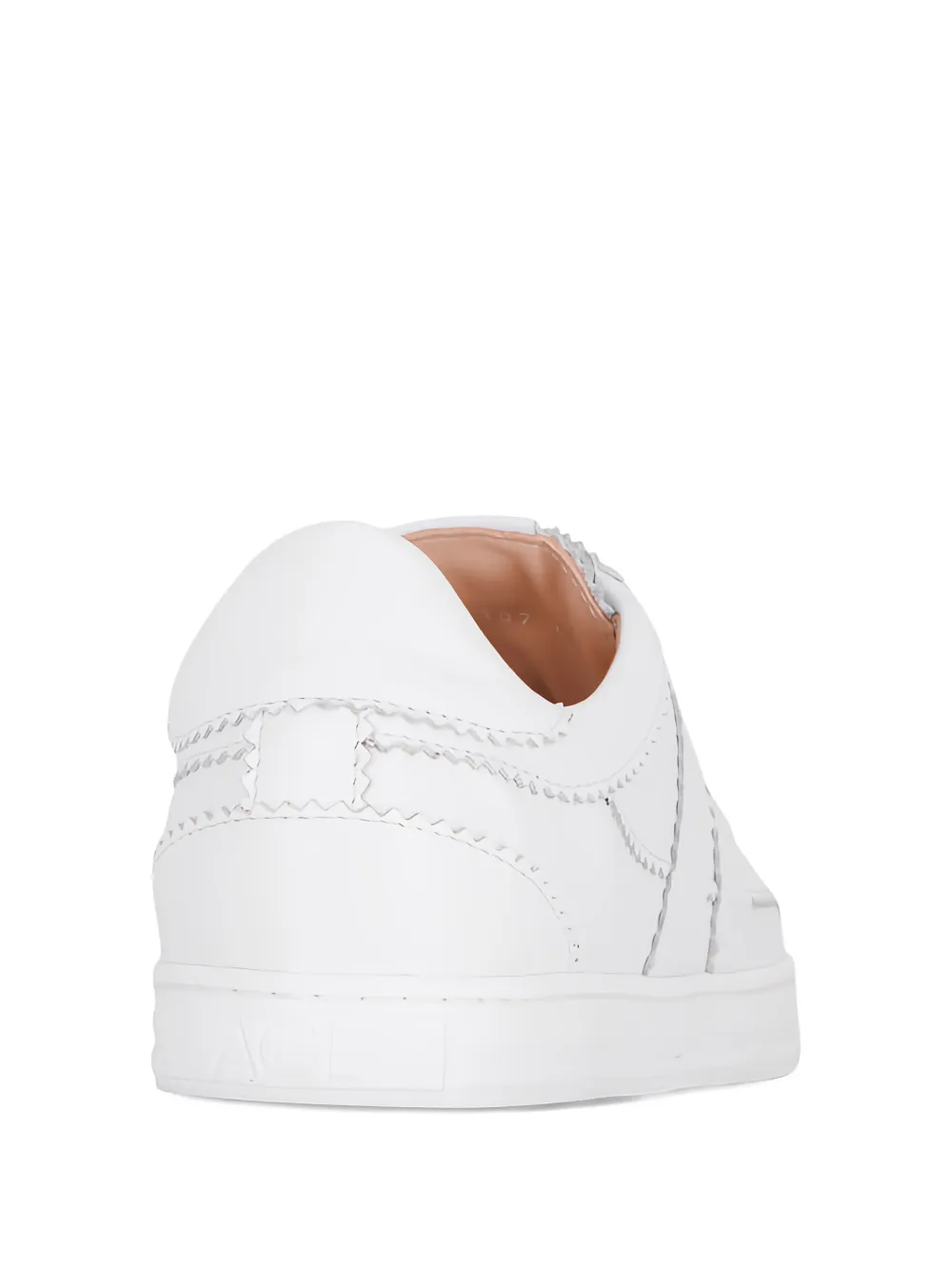 AGL topstitched sneakers Wit