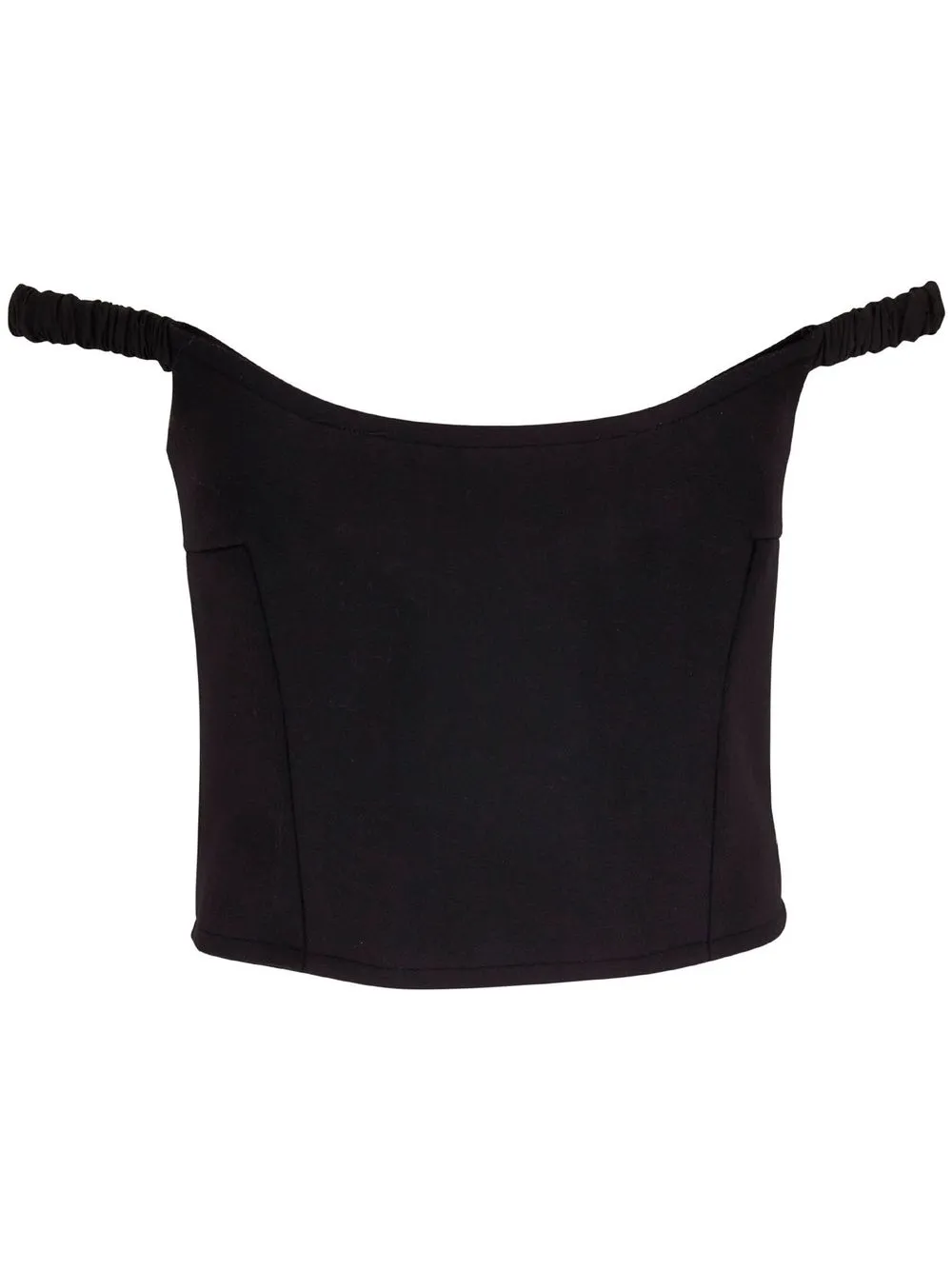 

KHAITE off-shoulder bustier top - Black