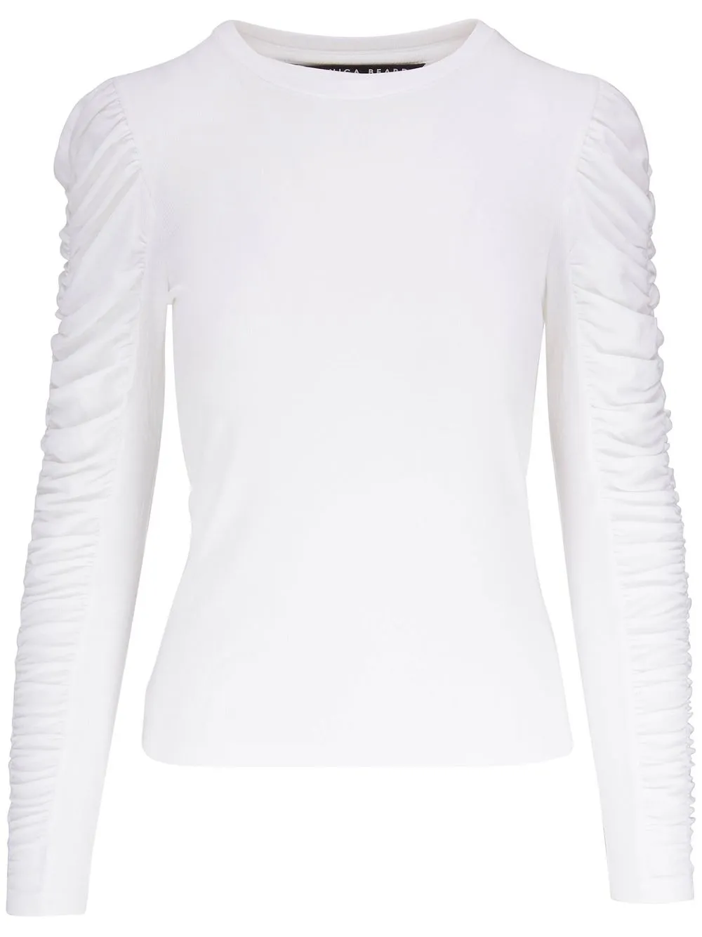 

Veronica Beard ruched-sleeve top - White