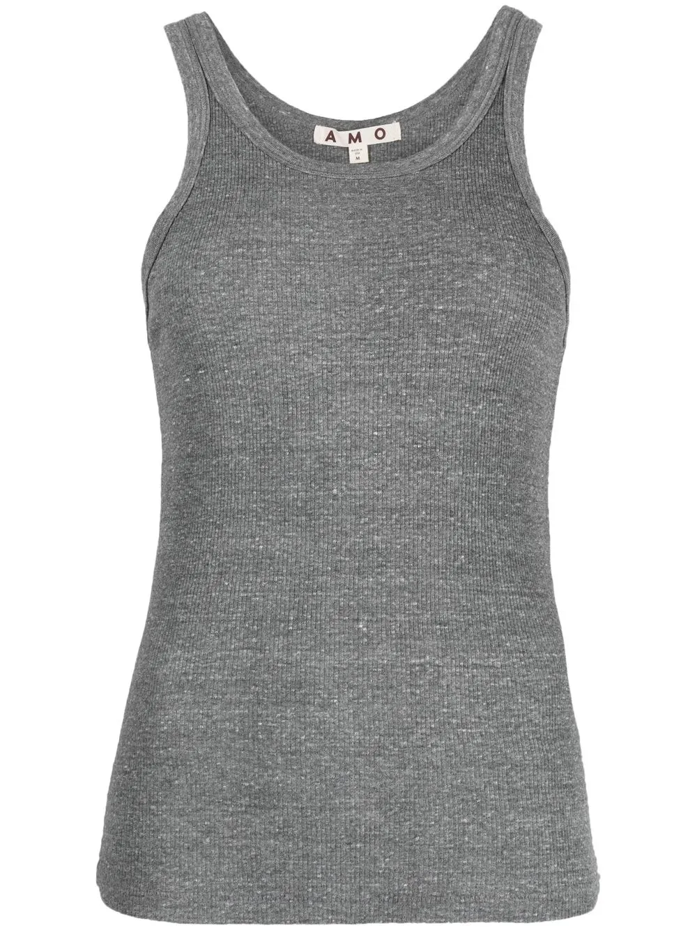 AMO ribbed-knit tank top | Grey | Image 1