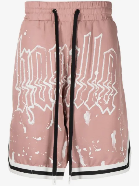 Haculla paint splatter basketball shorts