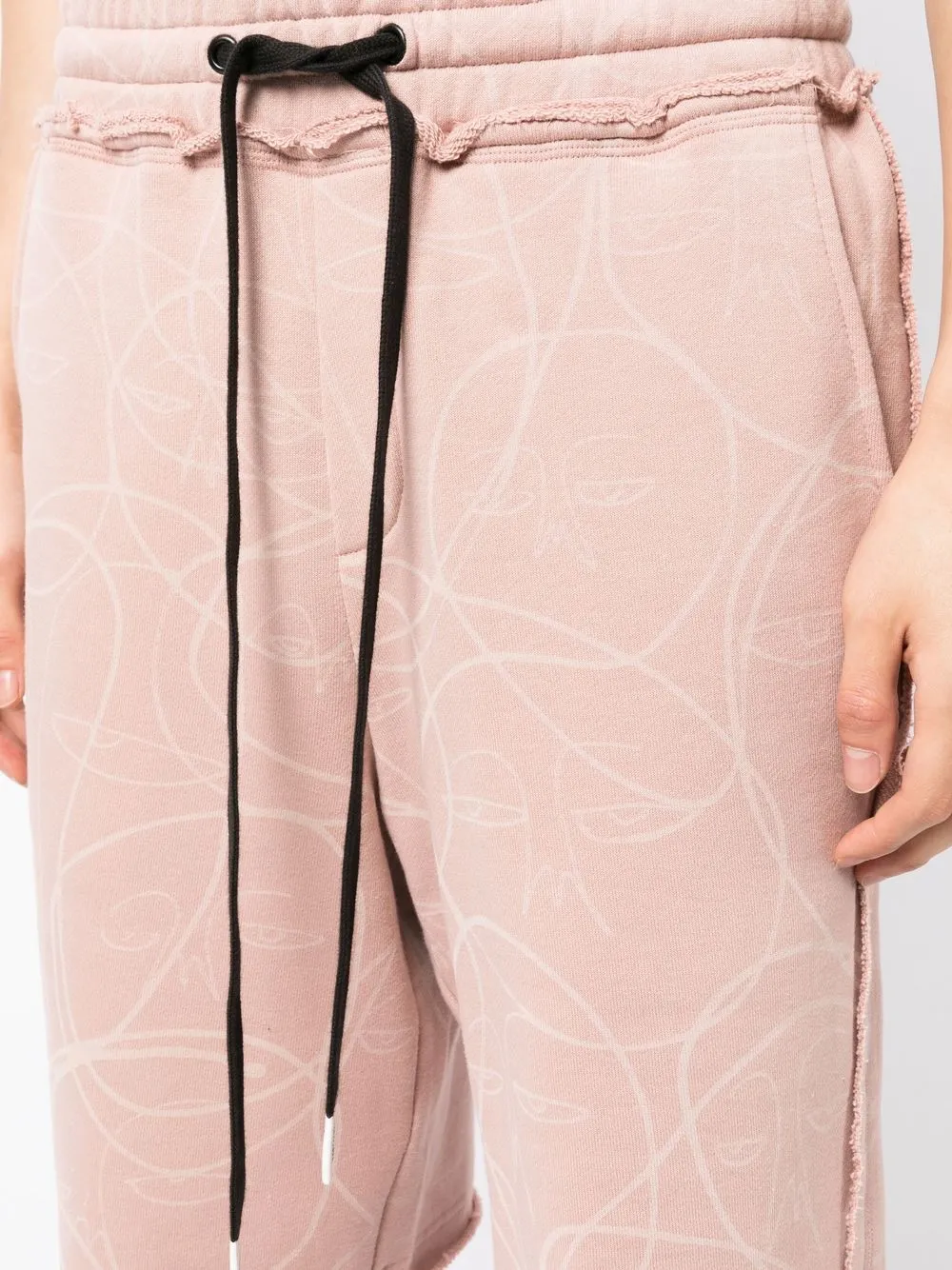 Shop Haculla Abstract-print Knee-length Shorts In Pink