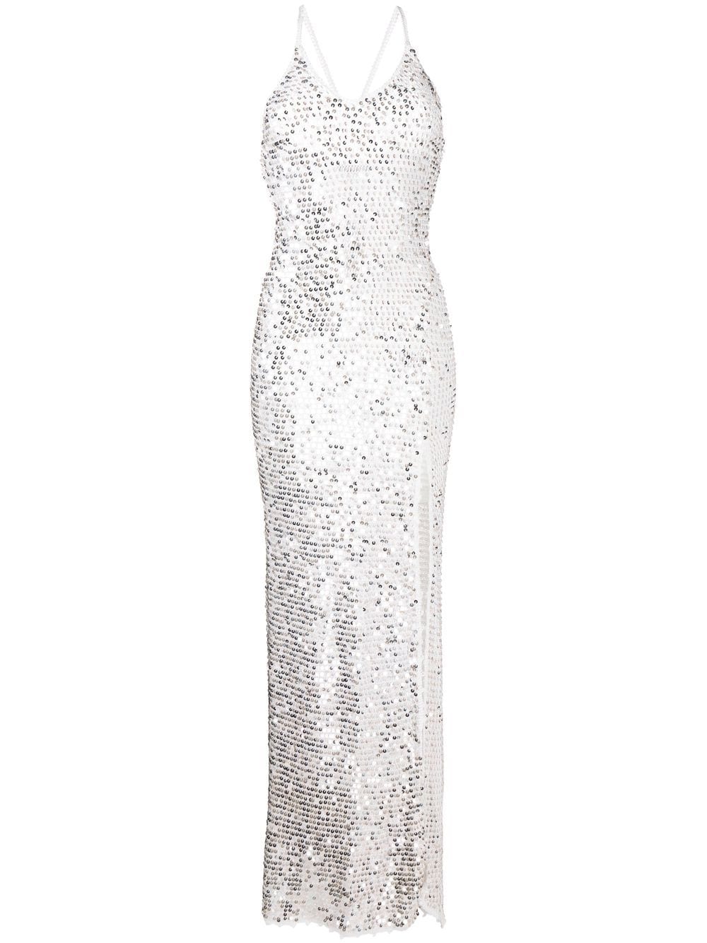 

Retrofete Marie sequin-embellished gown - White