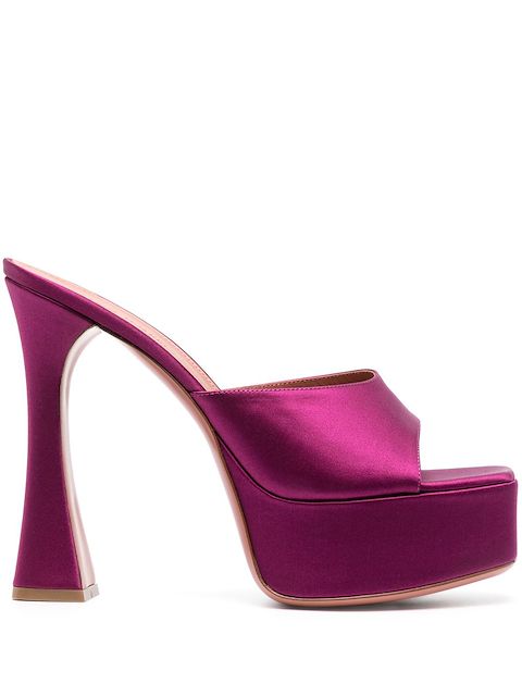 Amina Muaddi Dalida 140mm sandals