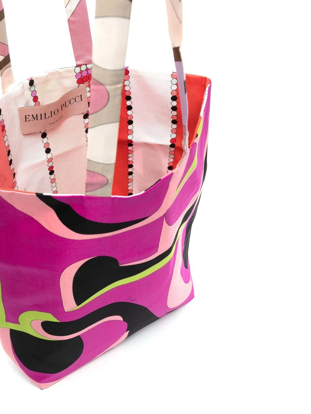 Pucci Gallery Reversible Silk Tote Bag In Pink | ModeSens
