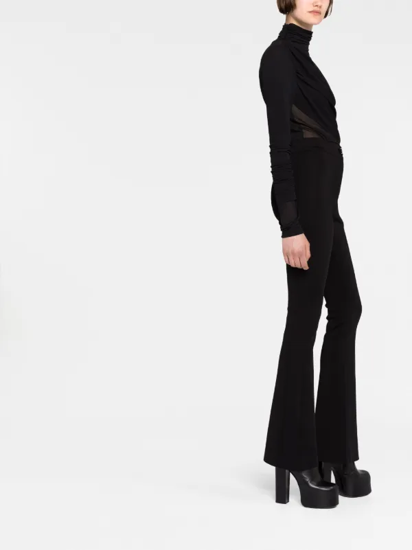 パンツ Givenchy Flared trousers Givenchy high-waisted Flared Trousers | Black | FARFETCH