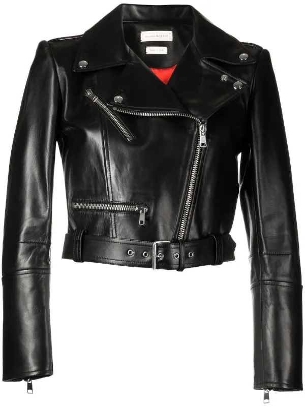 Alexander mcqueen hotsell biker leather jacket