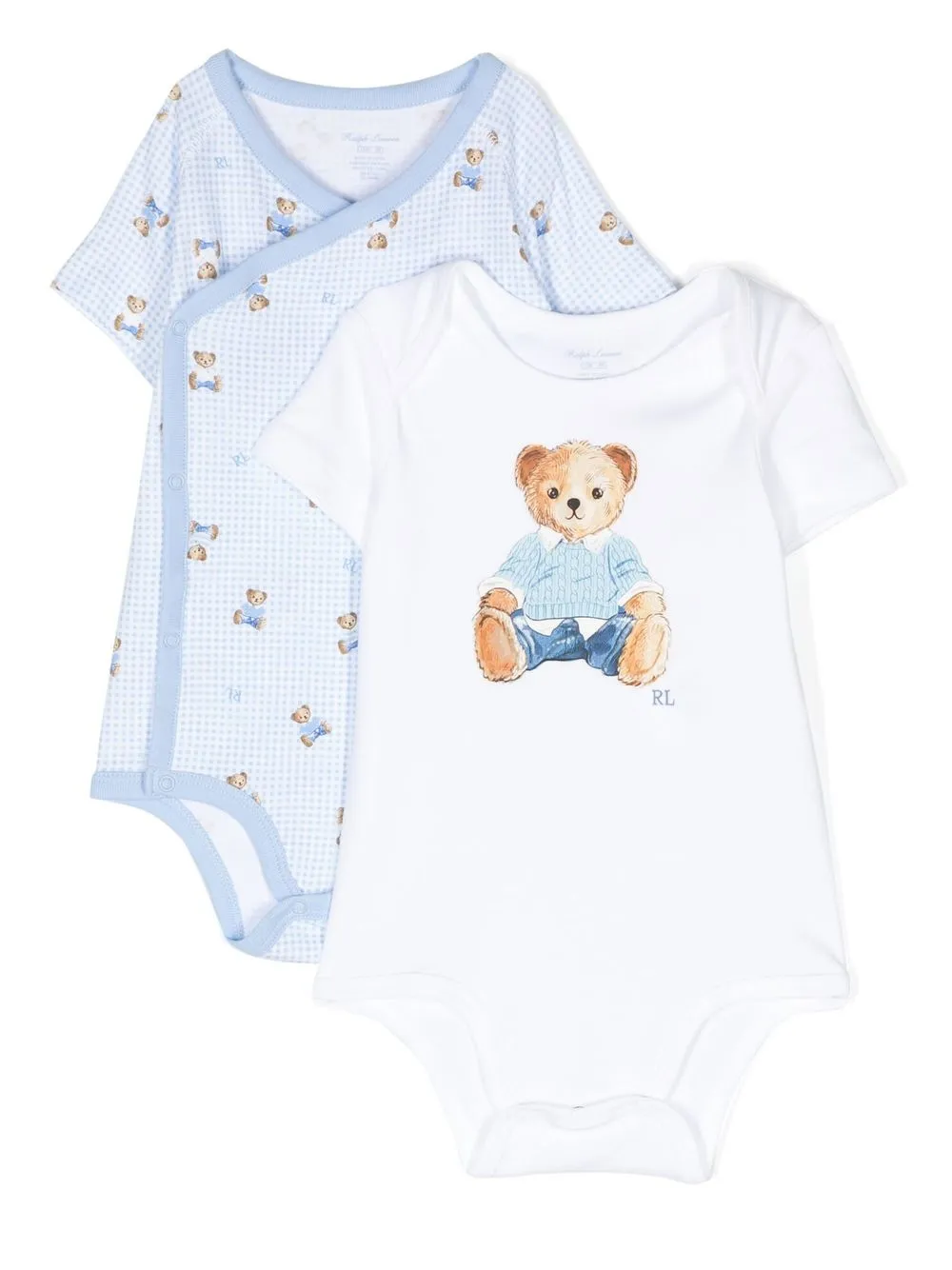 

Ralph Lauren Kids teddy-bear two-piece set - Blue