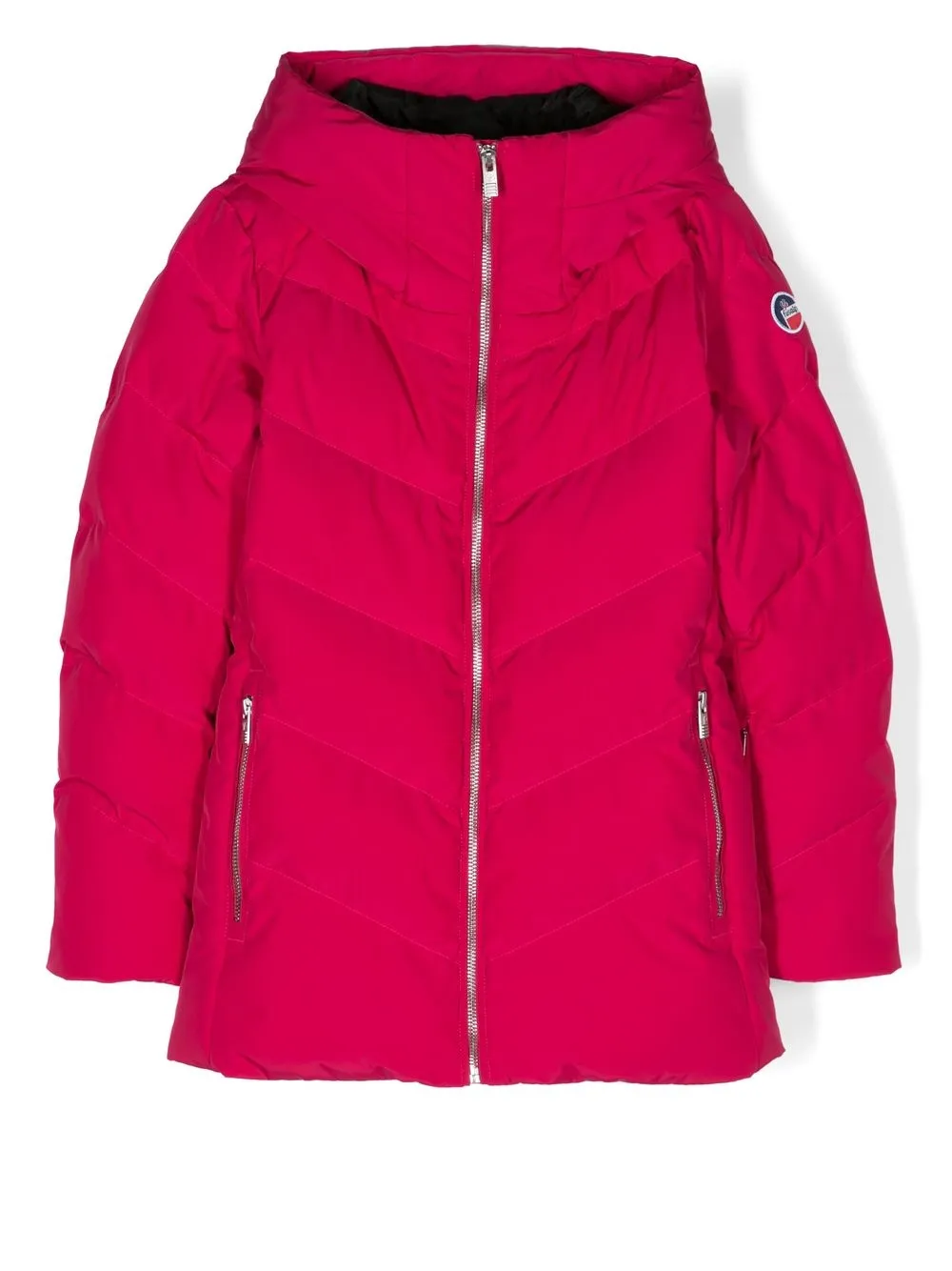 Fusalp Logo-patch Quilted Hooded Jacket In 粉色