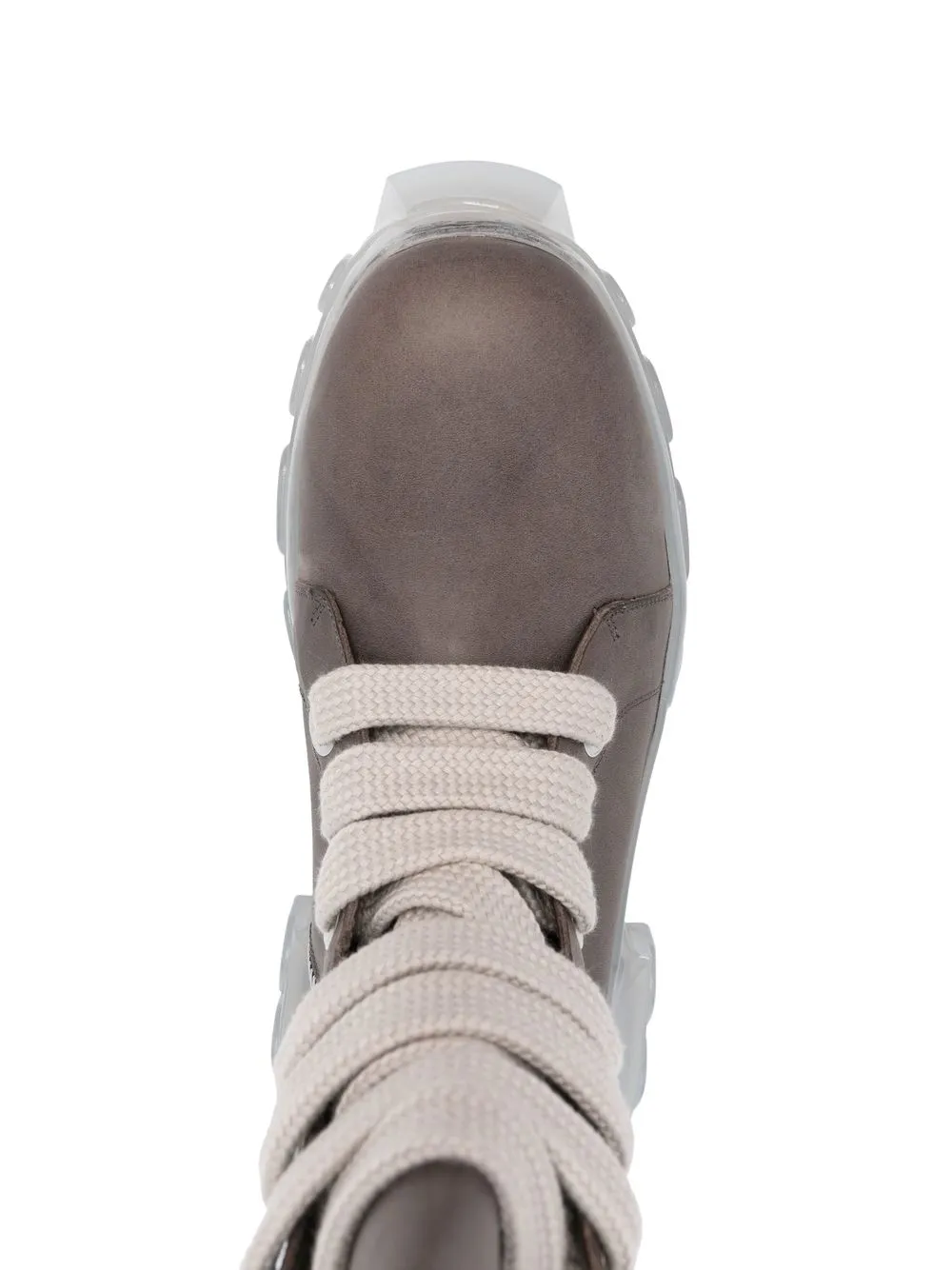 Rick Owens Beatle Bozo Tractor Ankle Boots In Braun