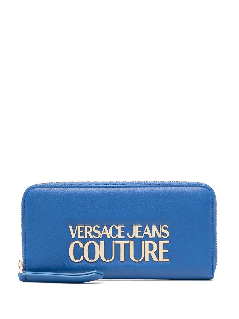 

Versace Jeans Couture cartera con cierre y logo - Azul