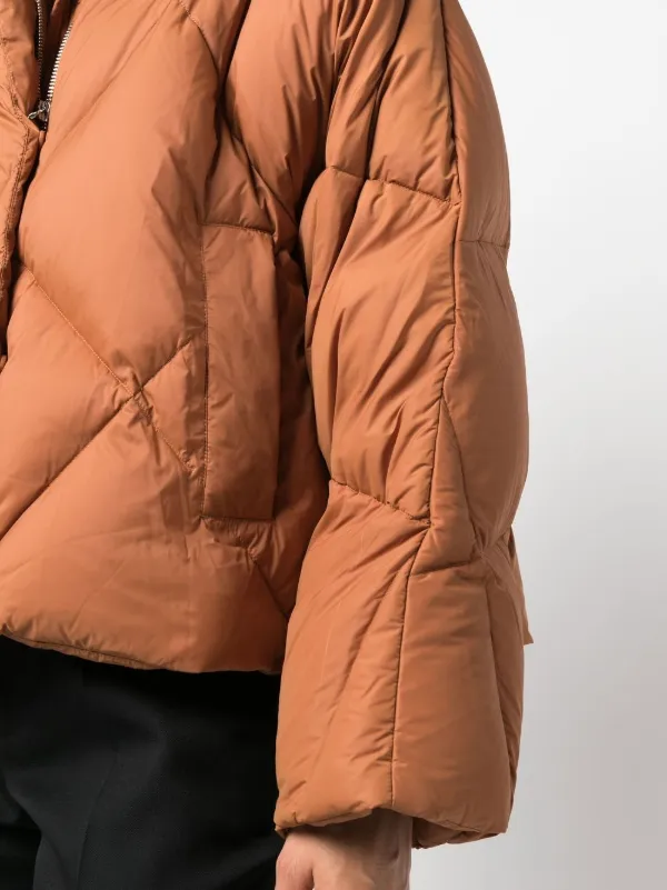 STAND STUDIO Aina Quilted down-filled Jacket | Brown | FARFETCH
